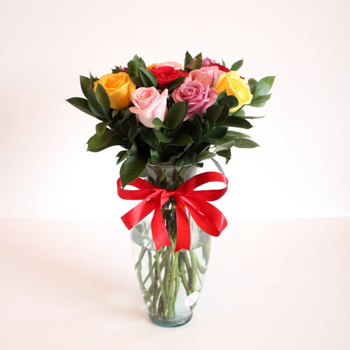 12 rosas Arcoiris